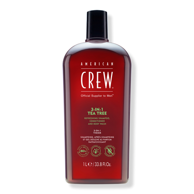 American Crew 3-in-1 Tea Tree Shampoo, Conditioner and Body Wash
