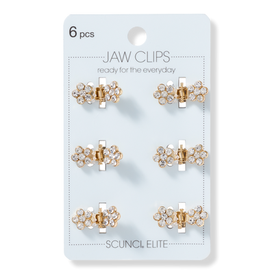 Scünci Mini Crystal Jaw Clip Set