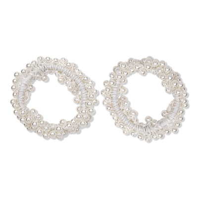 Scünci Elite Faux Pearl Ponytailers