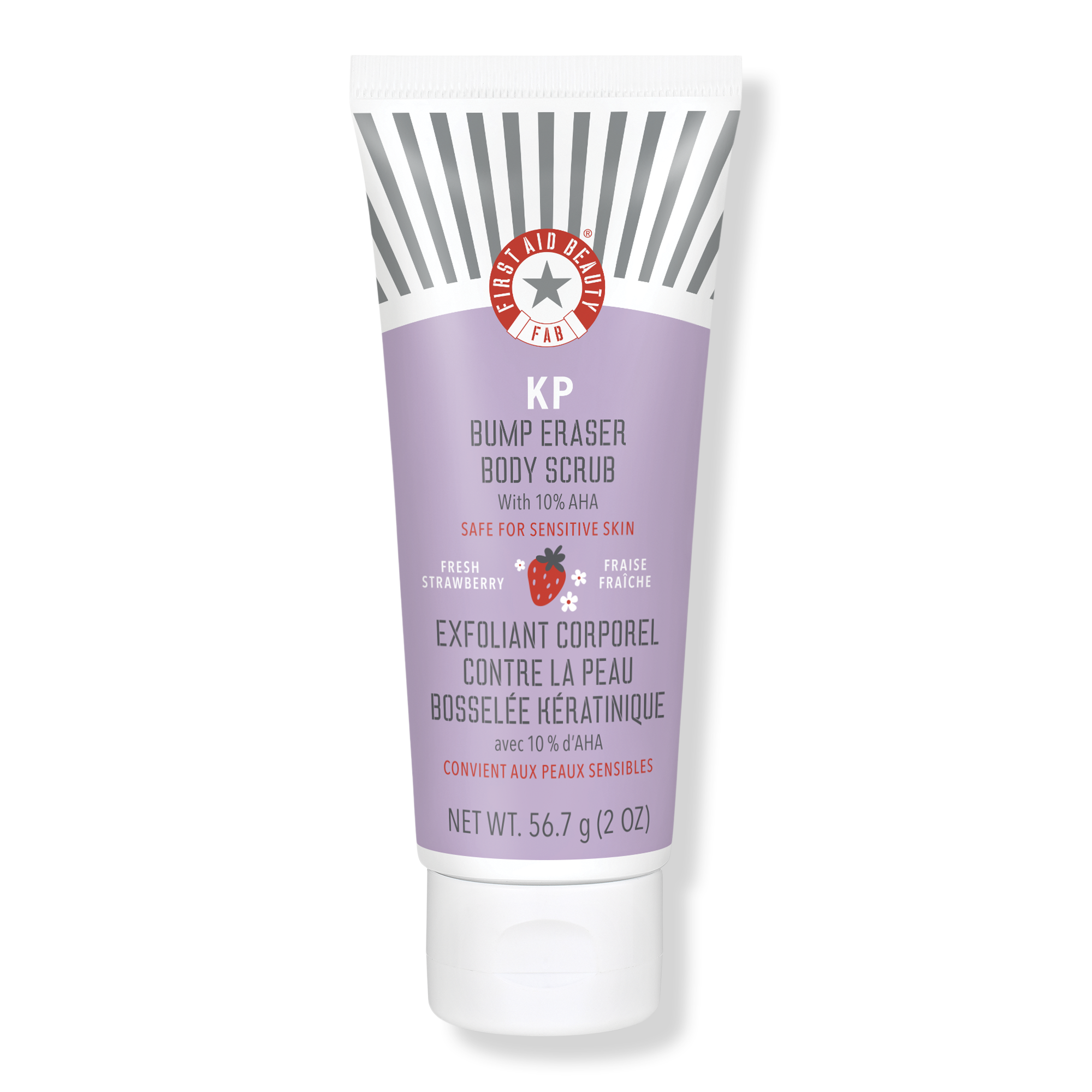 First Aid Beauty Travel Size KP Bump Eraser Body Scrub Fresh Strawberry #1
